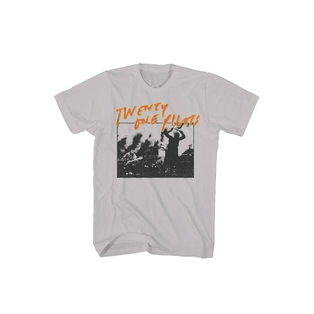 TWENTY ONE PILOTS LIVE SCRIBBLE GREY TEE